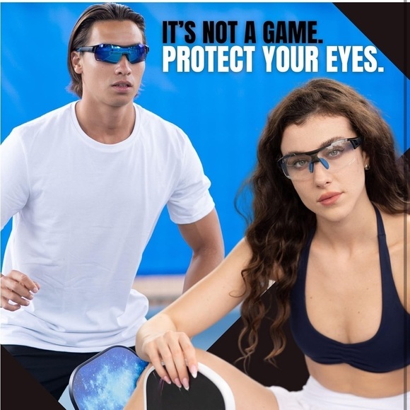 Brand New Sports Safety Glasses Goggles Interchangeable Suns Lens Pickleball - Picture 16 of 16